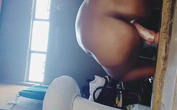 Assbooy: Big Black Booty Fucking Dildo and Creaming