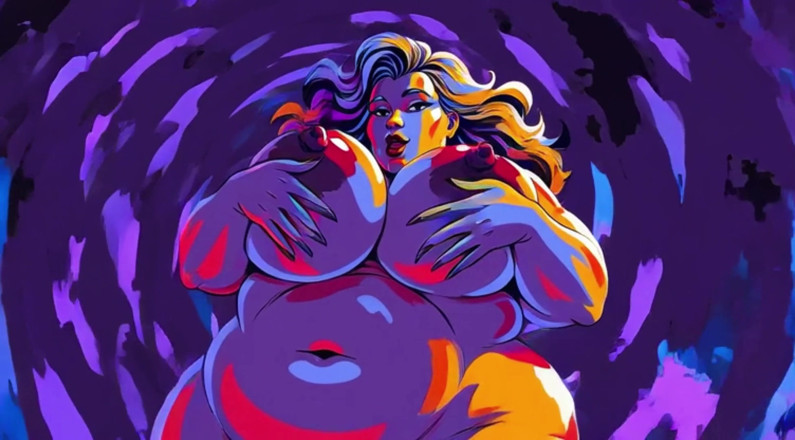 AI Porn: Ai BBW Gorlock Woman Nude Dancing