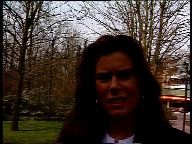 Lucky Cooch: Sexy amateur brunette at outdoors interview