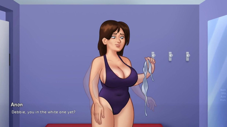 XXX Games Bunk: Summertime saga - gameplay - gioco di ruolo - Debbie indossa un bikini