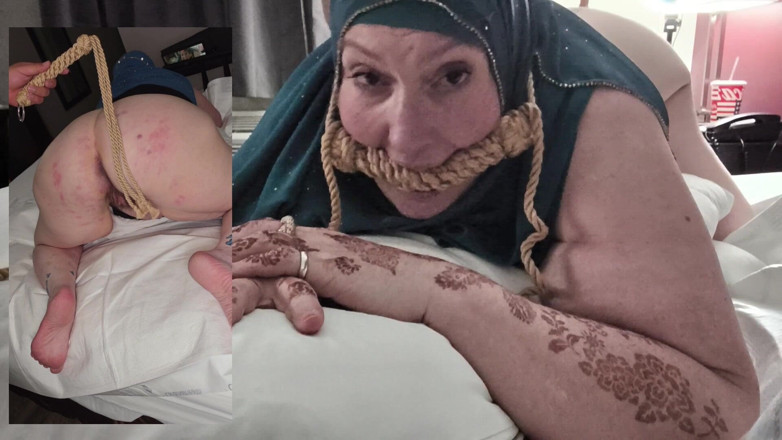 CrippleFreak4U: Hijabi Cripple Bum BDSM din ambele unghiuri