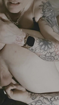 Tatianal Pisses Into Her Guy's Gaping Asshole After Shoving a Huge Dildo Inside Him.