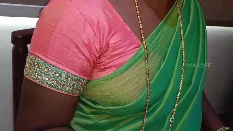 Luxmi Wife: La matrigna dell'amico scopa in verde Sari con sottotitoli -1