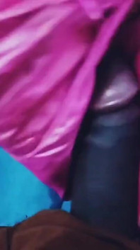Satin Silk Handjob Porn - Cum on Saree - Satin Silky Pink Suit Rub on Dick Head (87)