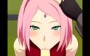 Velvixian_2D: Минет на лицо с Sakura