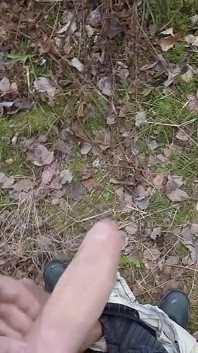 Handjob in Forest