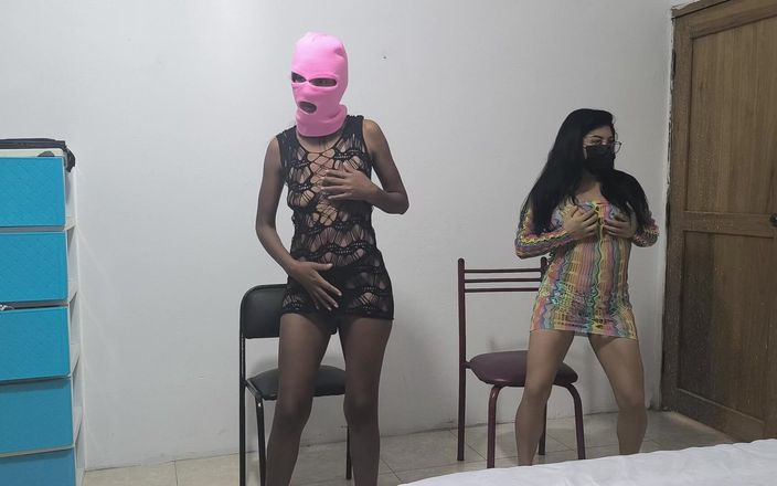 NEGRITA SEXY: Danse sensuelle à la maison ! une femme mulâtre et son amie...