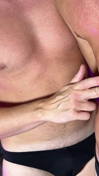 Abs on the Line: Navel, Belly Punching & Hands-free Climax