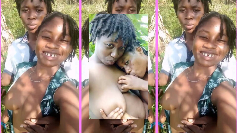 African Beauties: 흑인 십대 레즈 위험한 야외 재미