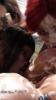 Conan’s Back-to-back Throatpies: Elysielle Then Chalinora Calista & the Other Girl Watch Every Drop Part-2