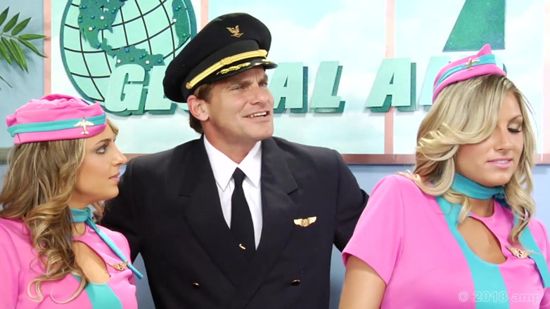 Adventures In Pornland: Not Airplane - Flight Attendants - S6 - Kacey Jordan, Eric John