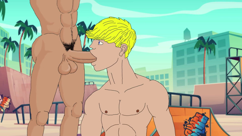 Mr. Gay cartoon movies: スケーターの楽しさ