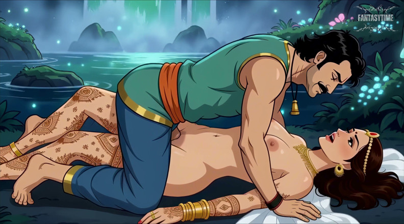 Fantasy time: Apabila Bahu Bertemu dengan Avantika Di Air Terjun (Dheevara Sex Version)