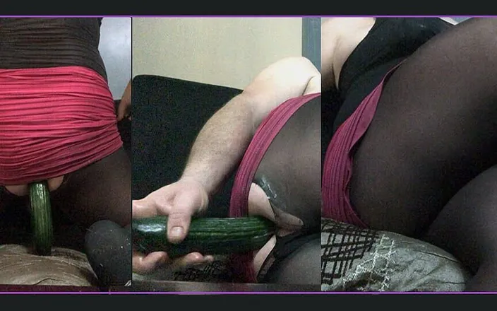 Greek cross lovers: Greek CD Slut Play with Huge Dildo and Cum Anal