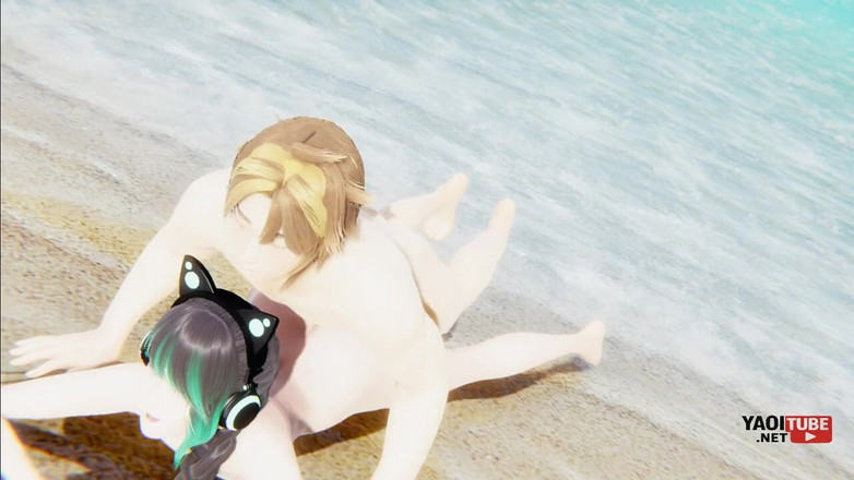 Yaoitube: Femboy yaoi - shin the catboy Beach.mp4 sikiliyor