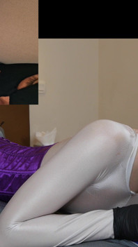 Elena Clarck Bílý nylonový kufřík