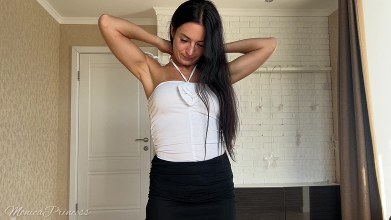 Princess Monica: Thử nghiệm kéo dài thử trên đỉnh, bụng &amp; nách trêu chọc