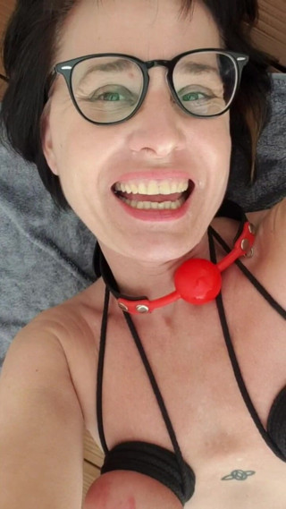 JulieEroticDress: Shaking Squirt Drainage on Terrace