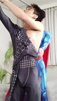 スーパーマンXスパイダーマンコスチュームロールプレイ