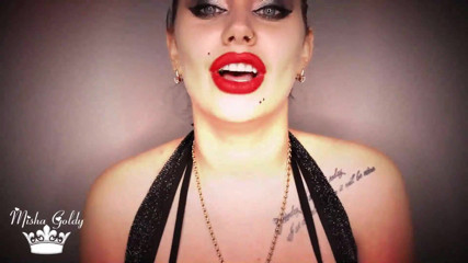 Goddess Misha Goldy: Red lipstick compilation & lip tease! 50$ instead of original price 85$