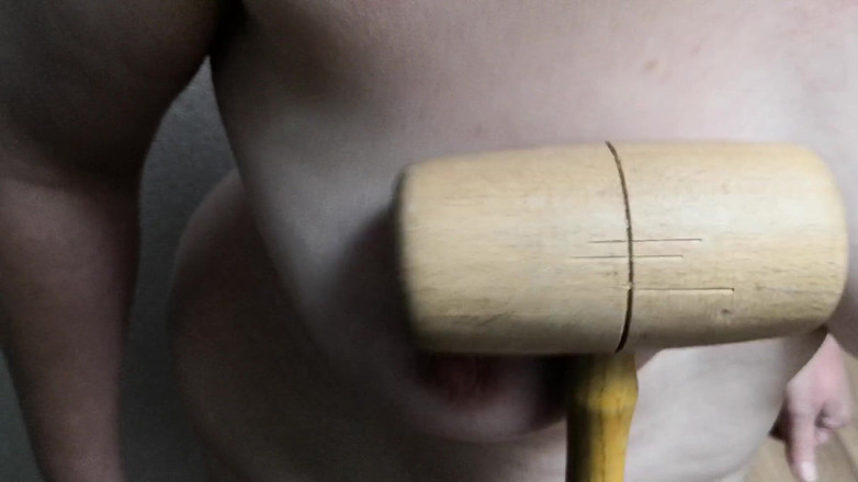 Bouncy Tits Action: slap my tits with hammer