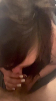 Lovely Amateur Blowjob and Face Fuck with Cumshot in Mouth