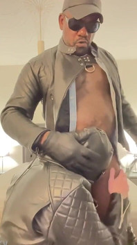 BDSM Międzyrasowy Lleather Tatusiów dziwić się