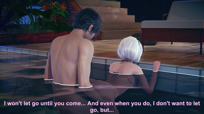 Waifu club 3D: 2B se la follan a lo perrito en la piscina