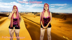 FinDom Goaldigger: नकली लंड बांधकर लंड हिलाने के निर्देश