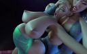 3D Hentai Animation: Великолепный шмель с огромным членом трахает сексуальную девушку в туалете