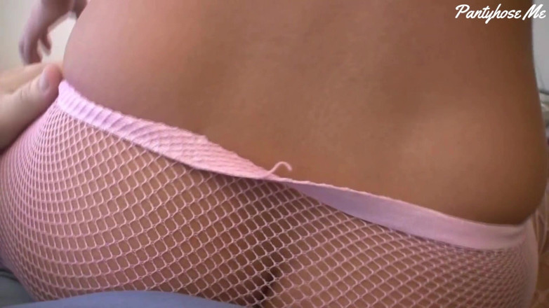Pantyhose me porn videos: Pembe file külotlu çoraplı Jenny Welch kuru sikişiyor