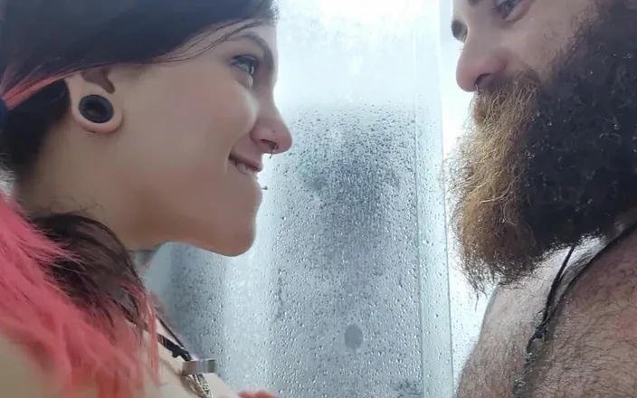 Iron Bikerr: Fucking Ass and Cum on Face Qween in the Shower