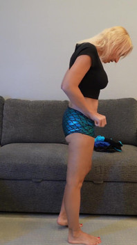 Booty Shorts Try on - MILF Stella