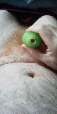 Hairy Stepdaddy Bear Cumming with My Wank Sleeve on My Ginger Bush