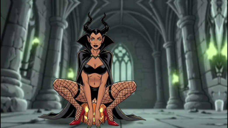 Octopussy Lovers Club: Maleficent Und Der Zauberkürbiss. Halloween-cartoon