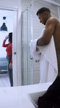 Stepmommy Eager for Black Stud Accepts the Challenge. Aura, Happy and Fucked by a BBC in Fakings Black Fix