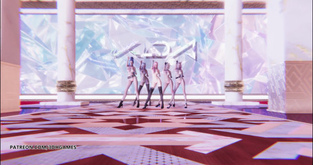 3D-Hentai Games: KDA - More striptease Ahri Akali Evelynn Kaisa Kda Seraphine all...