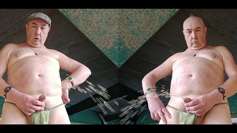 Pascal: Chubby Master Pig Pascal Jerk off with Mud
