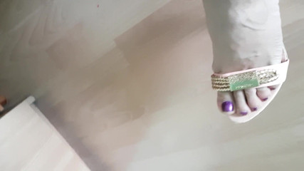 Kinky Dirty Blondy: Feet fetish play!