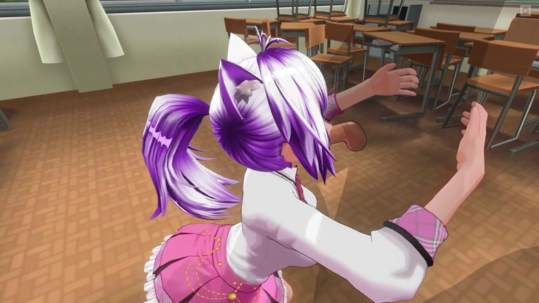 H3DC: 3D HENTAI - pompino deepthroat da studentessa dei capelli rosa