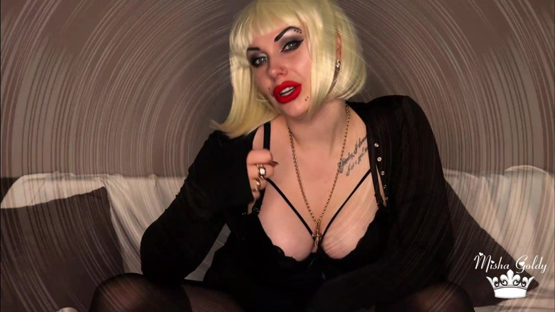 Goddess Misha Goldy: Azdıracağım ve seni tekrar tekrar reddedeceğim! Boşalmaya ramak bırakan akıl...