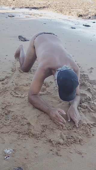 Ladysilvas: Ladysilva v Bikinách na pláži Velmi sexy