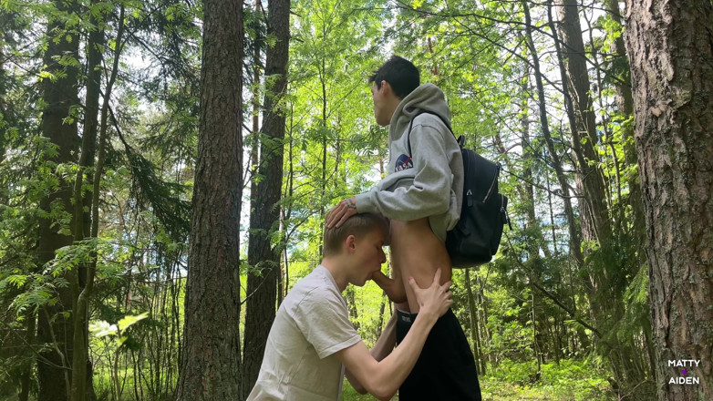 Matty And Aiden: Teen twinks Matty and Aiden were almost caught when they...