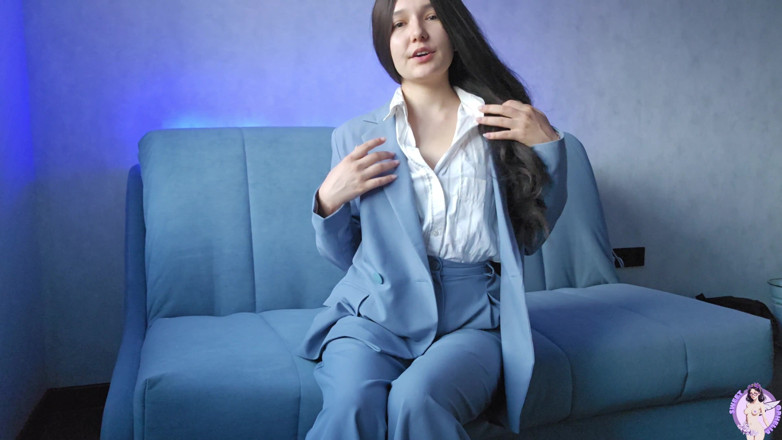 Sweet Ophelia: The Secretary, Coming Home From Work, Shows Her Body and...
