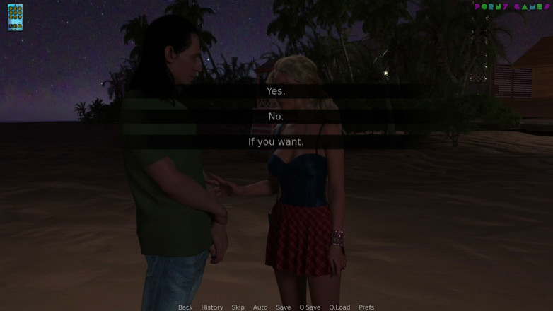 Porny Games: Paradise City av Twisted Arch - Strand gruppknull med främlingar, överanvänd fru...