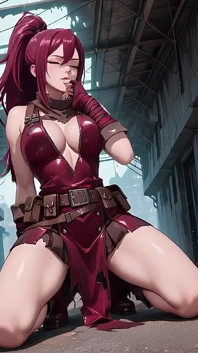 Purple-haired Partner Whispers Secrets Nearby. It's Not Just a Break in Battle
