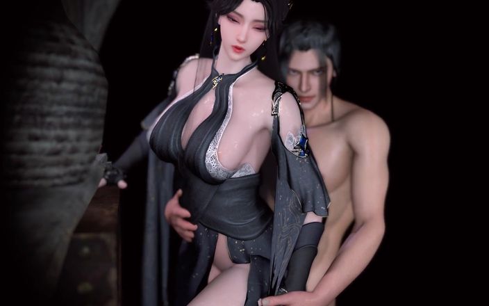 Why fuck so hard: 귀여운 드레스를 입은 3D 거유 창녀 아시아 창녀가 너무 존나게 따먹혀