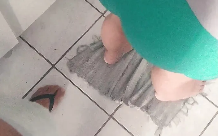 Lily & Theo: Rub Dick in the Kitchen While She Does the Dishes