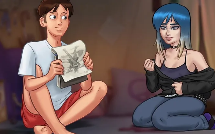 LewdArcade: Summertime Saga Cookie Jar - Koleksi adegan seks malam - bahagian 01 [16:9 Resolusi]