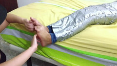 Selfgags Latina Bondage: Zlá čarodějnice a mumifikovaná děvka